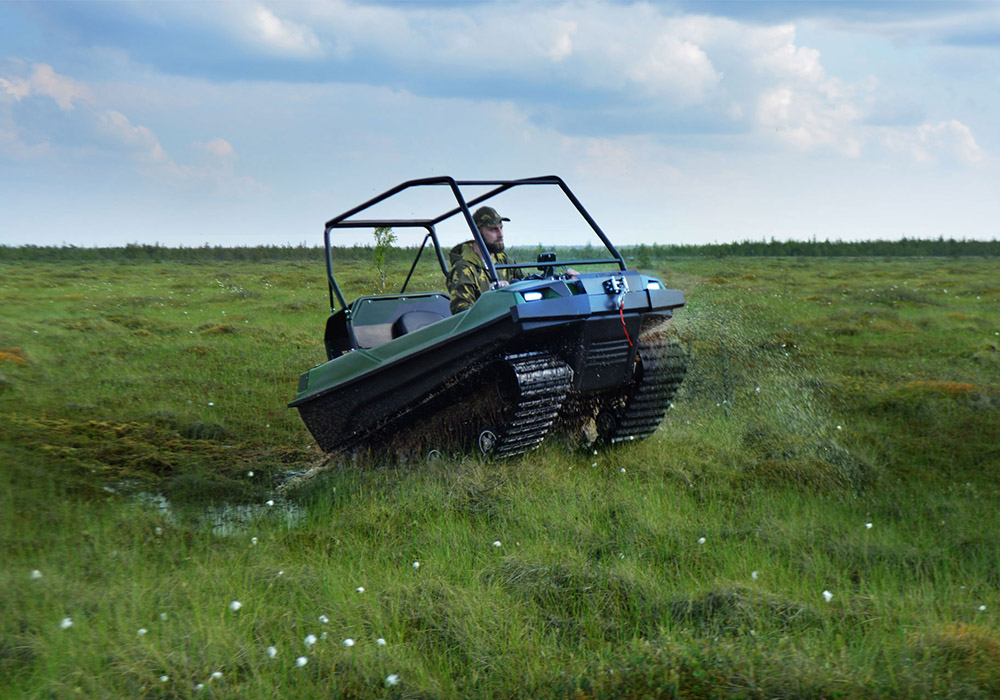 Гусеничный вездеход снегоболотоход Tinger Scout 420