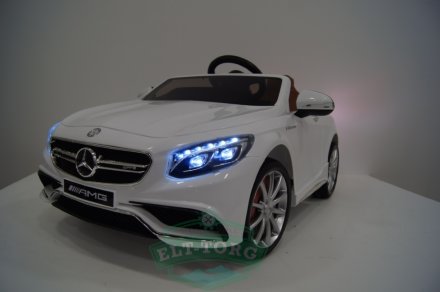 Электромобиль RiverToys Mercedes-Benz S63-WHITE