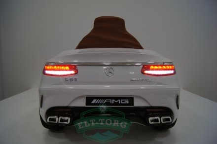 Электромобиль RiverToys Mercedes-Benz S63-WHITE