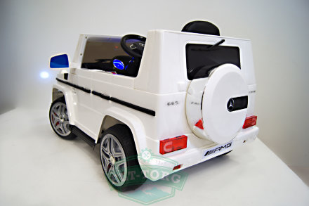 Электромобиль RiverToys Mercedes-Benz G65-WHITE-LS528