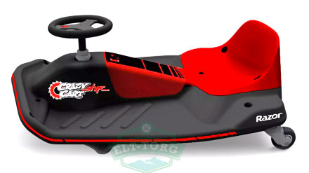Электрокарт Razor Crazy Cart Shift 80W Чёрный Электрокарт Razor Crazy Cart Shift 80W Чёрный