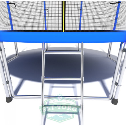 Батут i-JUMP CLASSIC 10ft 3,06м с нижней сетью и лестницей (blue)
