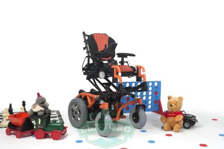 Кресло-коляска инвалидное с электроприводом Vermeiren Springer Kids оранжевый Кресло-коляска инвалидное с электроприводом Vermeiren Springer Kids оранжевый