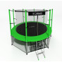 Батут i-JUMP CLASSIC 8ft 2,44м с нижней сетью и лестницей (green) Батут i-JUMP CLASSIC 8ft 2,44м с нижней сетью и лестницей (green)