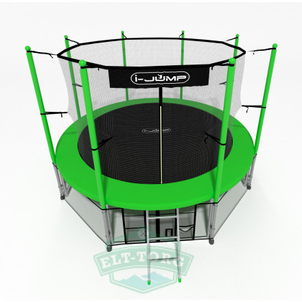 Батут i-JUMP CLASSIC 12ft 3,66м с нижней сетью и лестницей (green) Батут i-JUMP CLASSIC 12ft 3,66м с нижней сетью и лестницей (green)