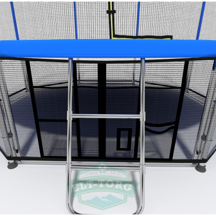 Батут i-JUMP Elegant 8ft 2,44м с нижней сетью и лестницей (blue) Батут i-JUMP Elegant 8ft 2,44м с нижней сетью и лестницей (blue)