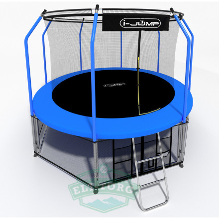 Батут i-JUMP Elegant 14ft 4,27м с нижней сетью и лестницей (blue) Батут i-JUMP Elegant 14ft 4,27м с нижней сетью и лестницей (blue)