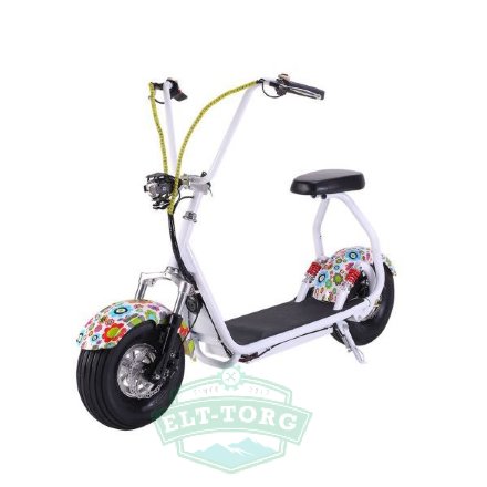 EL-Sport Mini Citycoco 800W белый с цветами