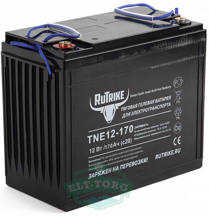 Тяговый гелевый аккумулятор RuTrike TNE 12-170 (12V135A/H C3) Тяговый гелевый аккумулятор RuTrike TNE 12-170 (12V135A/H C3)