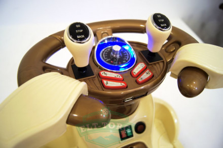 Электромобиль RiverToys ХОДУНКИ 1688-BEIGE