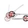 Самокат Razor A5 Lux Серебристо-красный Самокат Razor A5 Lux Серебристо-красный