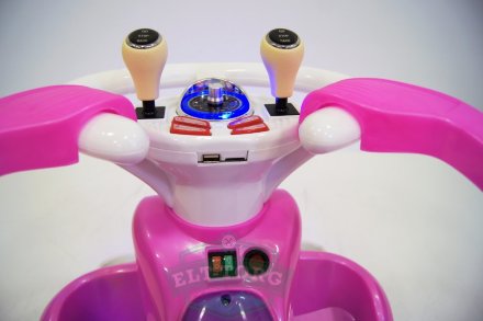 Электромобиль RiverToys ХОДУНКИ 1688-PINK