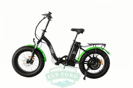 Elbike Taiga 1 Vip черно-зеленый сбоку Elbike Taiga 1 Vip черно-зеленый сбоку