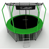 Батут i-JUMP Elegant 12ft 3,66м с нижней сетью и лестницей (green) Батут i-JUMP Elegant 12ft 3,66м с нижней сетью и лестницей (green)