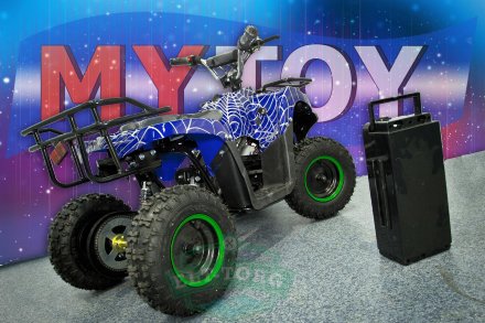 Электроквадроцикл MYTOY 800В 500 W Синий паук Электроквадроцикл MYTOY 800В 500 W Синий паук
