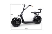 Электросамокат El-sport Citycoco Harley 1200W с двойным сиденьем до 200кг Электросамокат El-sport Citycoco Harley 1200W с двойным сиденьем до 200кг