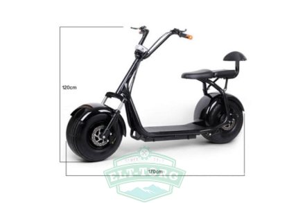 Электросамокат El-sport Citycoco Harley 1200W с двойным сиденьем до 200кг Электросамокат El-sport Citycoco Harley 1200W с двойным сиденьем до 200кг