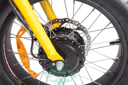 Электровелосипед Welness Bad Dual 1000w желтый Электровелосипед Welness Bad Dual 1000w желтый