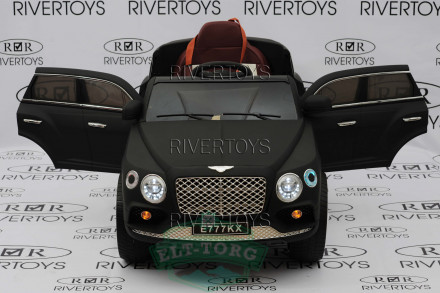 Детский электромобиль BENTLEY E777KX черный матовый Детский электромобиль BENTLEY E777KX черный матовый