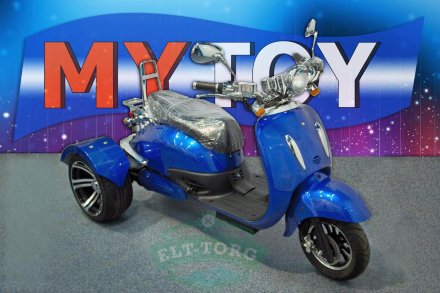 Электротрицикл Mytoy Retro 1000 W Синий