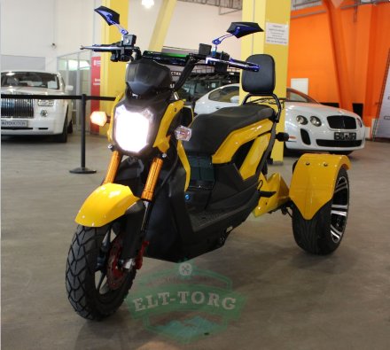 Электротрицикл Mytoy Sport 1000 W Желтый Электротрицикл Mytoy Sport 1000 W Желтый