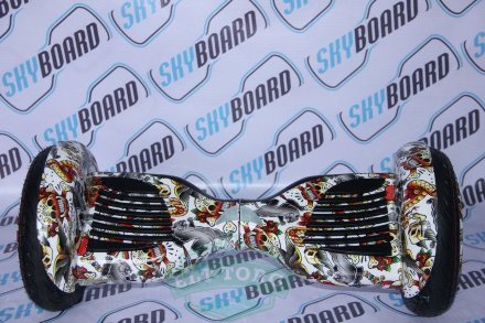 Гироскутер SkyBoard SUV APP 10,5 Черепа Гироскутер SkyBoard SUV APP 10,5 Черепа