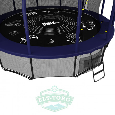 Батут UNIX line SUPREME GAME 12 ft (blue) Батут UNIX line SUPREME GAME 12 ft (blue)