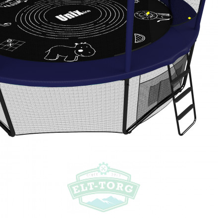 Батут UNIX line SUPREME GAME 14 ft (blue) Батут UNIX line SUPREME GAME 14 ft (blue)