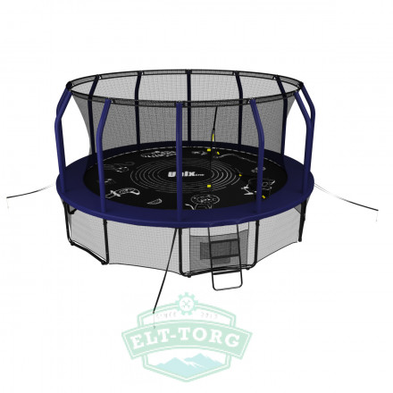 Батут UNIX line SUPREME GAME 14 ft (blue) Батут UNIX line SUPREME GAME 14 ft (blue)