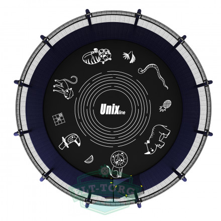 Батут UNIX line SUPREME GAME 14 ft (blue) Батут UNIX line SUPREME GAME 14 ft (blue)