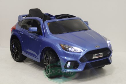 Детский электромобиль FORD FOCUS RS синий (ЛИЦЕНЗИОННАЯ МОДЕЛЬ)